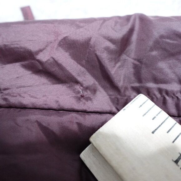 Uniqlo Womens Jacket Medium Red Burgundy Zip Down Filled Puffer - Picture 9 of 10